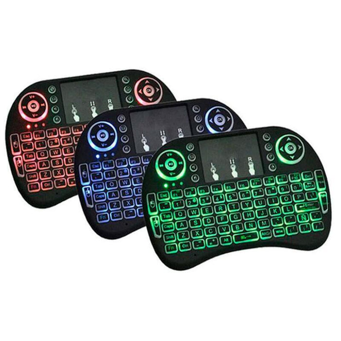 Mini Teclado Ingles Inalámbrico I8 Rgb Led