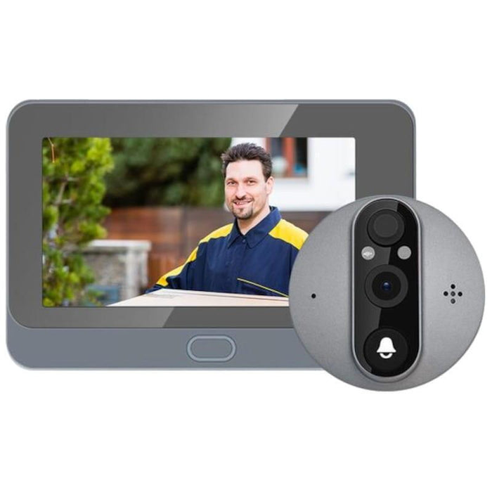 Mirilla Digital Escam C87 1080p Visión Nocturna Pir Negro