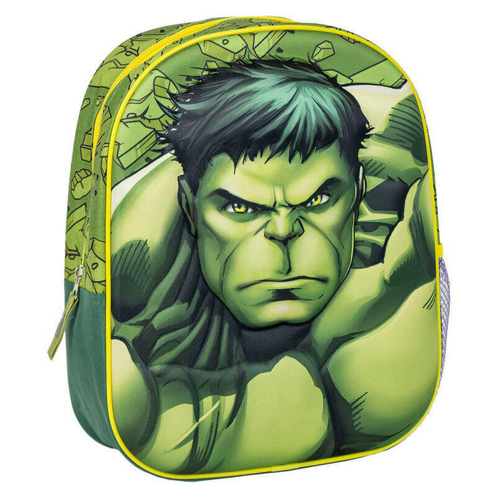 Mochila 3d Hulk Los Vengadores Avengers Marvel 31cm