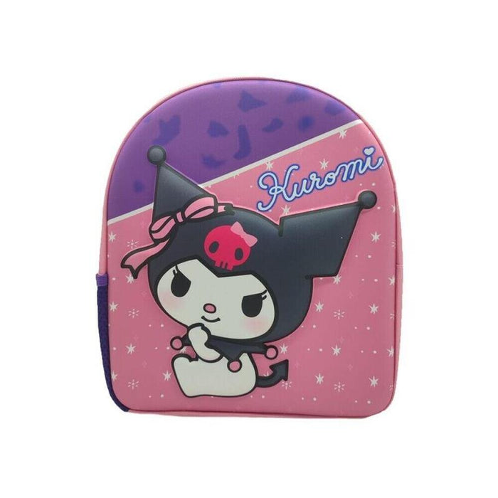 Mochila 3d Kuromi Hello Kitty 30cm