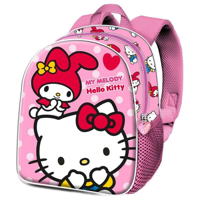Mochila 3d Lovely Hello Kitty And Friends 30cm