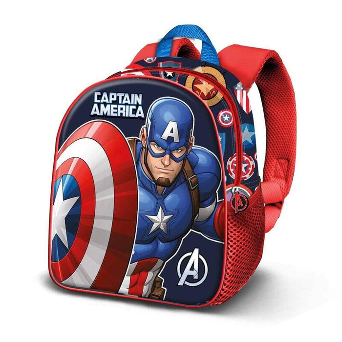 Mochila 3d Patriot Capitan America Marvel 31cm