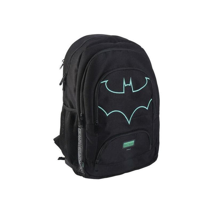 Mochila Escolar Grande 46 Cm Batman Black