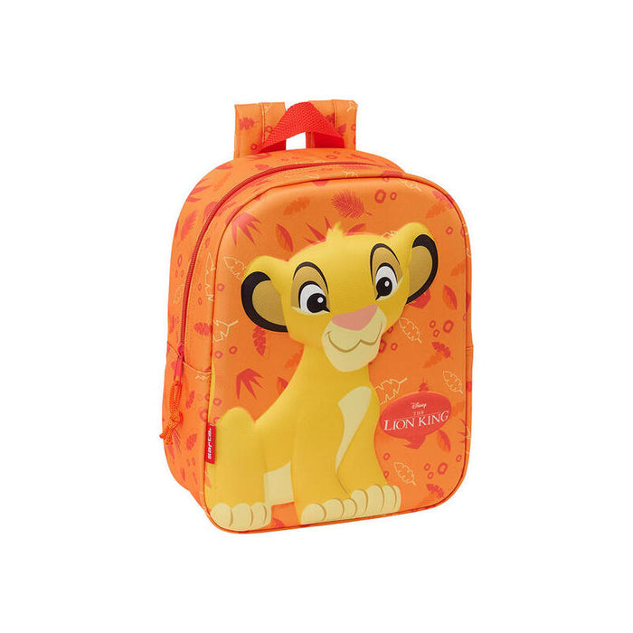 Mochila Guarderia 3d Bolsillo Red El Rey Leon