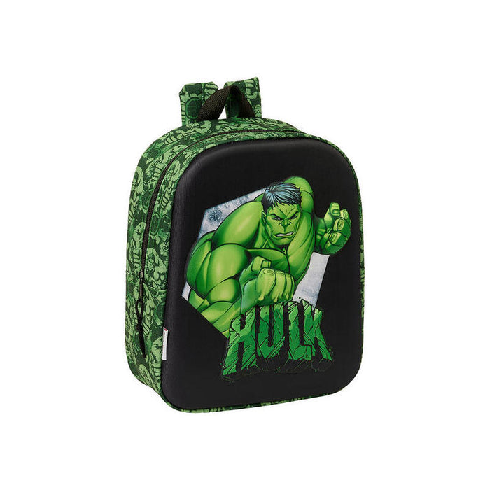 Mochila Guarderia 3d Bolsillo Red Hulk