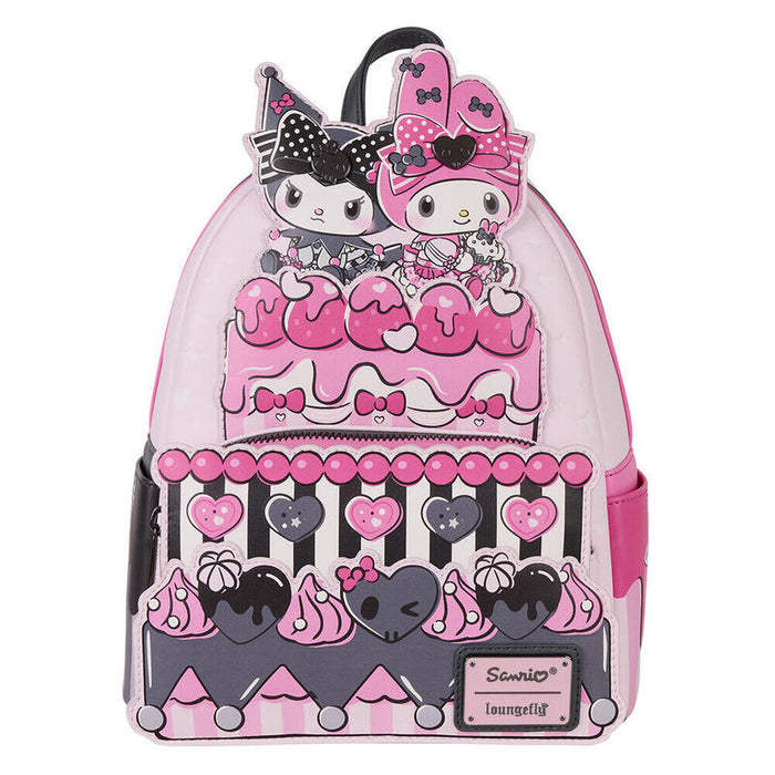 Mochila My Melody And Kuromi Sanrio Loungefly 26cm