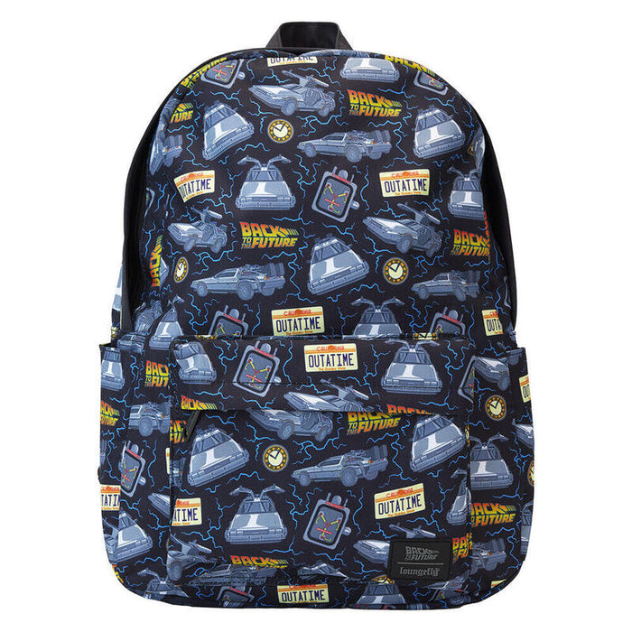 Mochila Nylon 40th Anniversary Regreso Al Futuro Loungefly 44cm