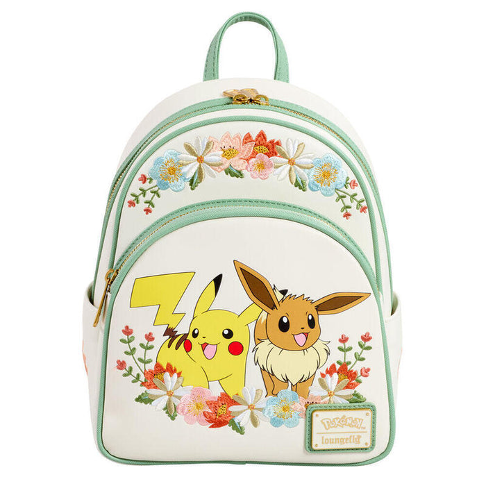 Mochila Pikachu & Eevee Floral Pokemon Loungefly