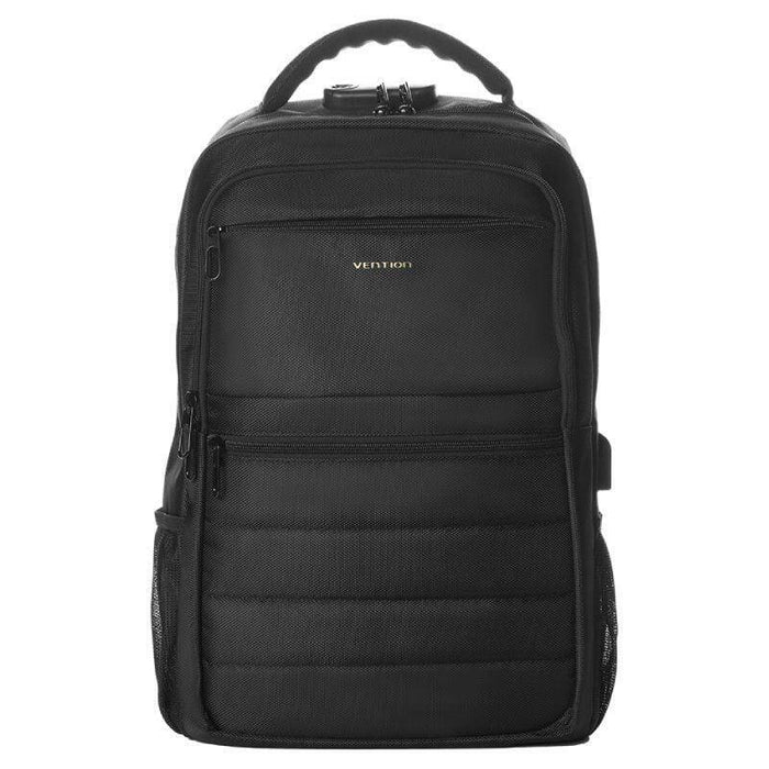 Mochila Vention Krkb0 Para Portátiles Hasta 17' Impermeable Puerto Usb Antirrobo Negra