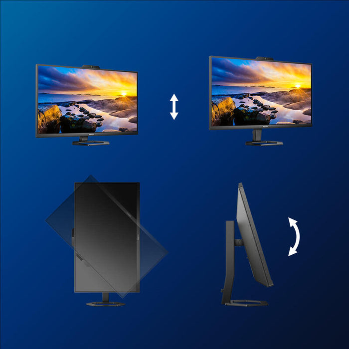 Monitor Profesional Philips 27e1n5600he 27' Qhd Webcam Multimedia Negro