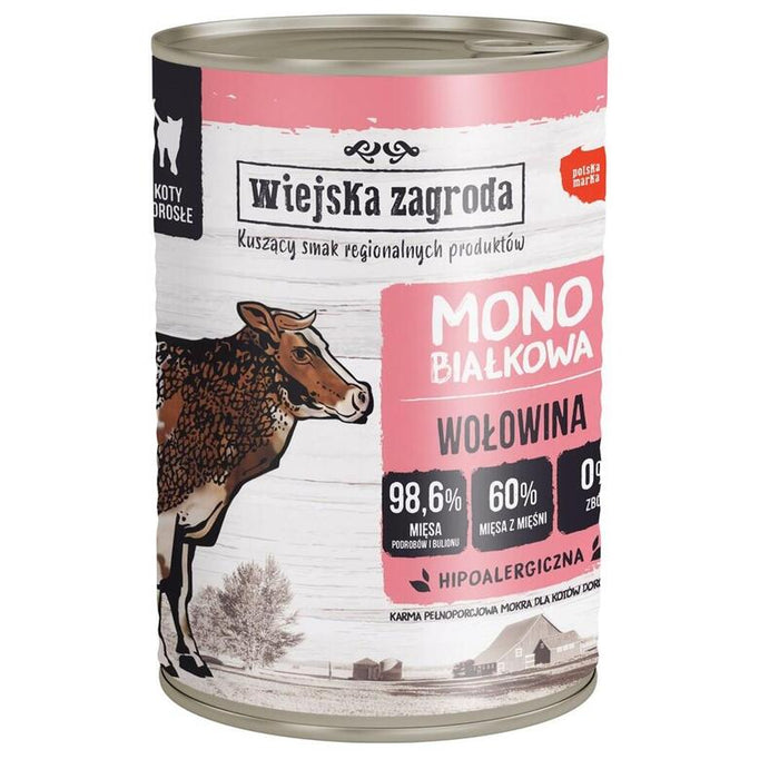 Monobiel De Campo Para Gato Carne De Res 400g