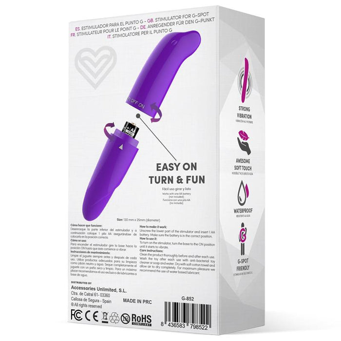 Vibrador Morton Estimulador Easy Quick Púrpura