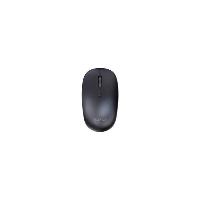 Mouse Approx Wireless Appxm210 2.4ghz 1600 Dpi 4 Botones Color Negro