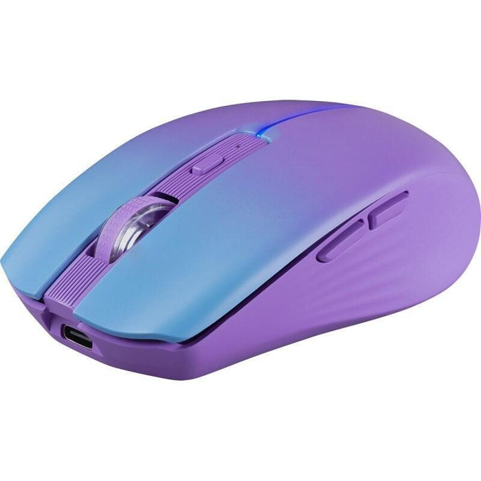 Mouse Defender Mystery Mm-301 Rf+Bt Purple 1600dpi 6p