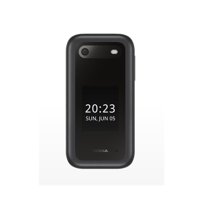 Movil Nokia 2660 Flip Negro, 2.8", Tft Lcd, 240 X 320, Unisoc, T107, Ram Interna 0.048 Gb, 0.128 Gb, Microsdhc, Dual Sim, Cã¡Mara Principal 0.3 Mp, 1450 Mah