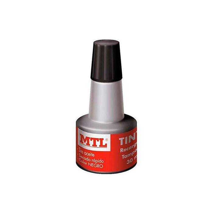 Mtl Tinta De Sellar Para Recarga De Tampones 30ml Negro