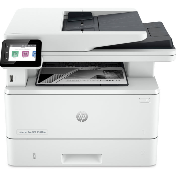 Multifunción Láser Monocromo Hp Laserjet Pro 4102fdwe Wifi Fax Dúplex Blanca