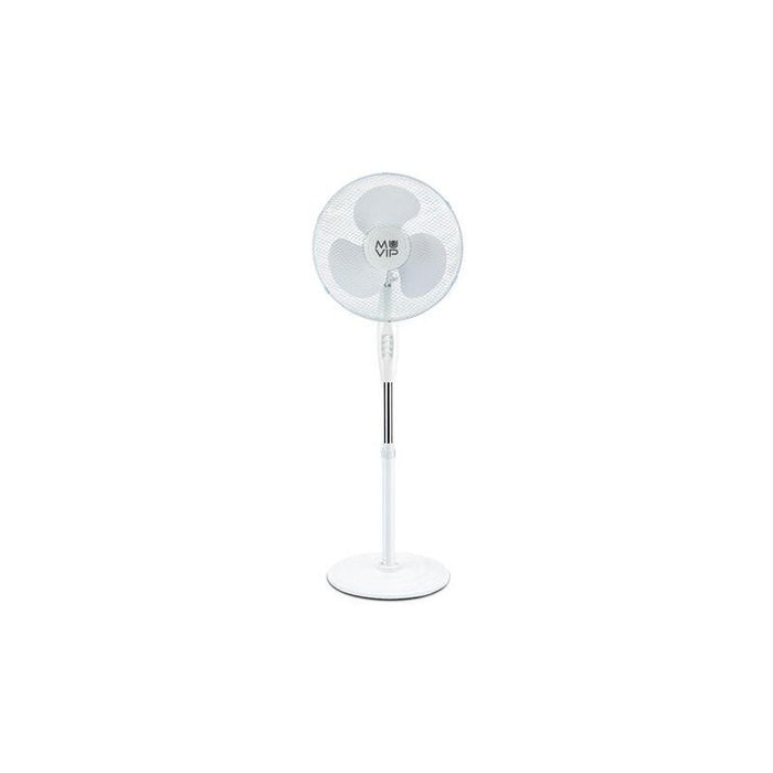 Muvip Ventilador De Pie - 40cm - 45w - Base Reforzada - 3 Velocidad - Color Blanco