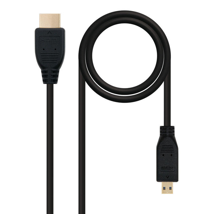 Nanocable Cable Micro Hdmi V1.4 Macho A Hdmi V1.4 Macho 1.80m - Alta Velocidad - Negro