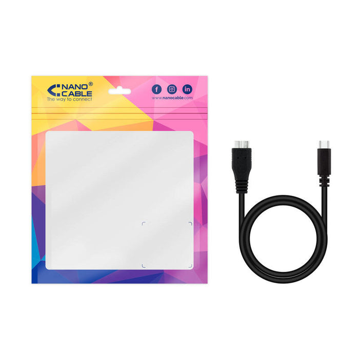 Nanocable Cable Usb 3.0 Usb-C Macho A Microusb-B Macho 1m