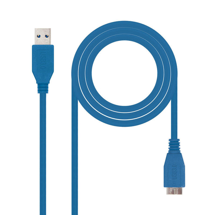 Nanocable Cable Usb-A 3.0 Macho A Micro-Usb 3.0 Macho 1m - Azul