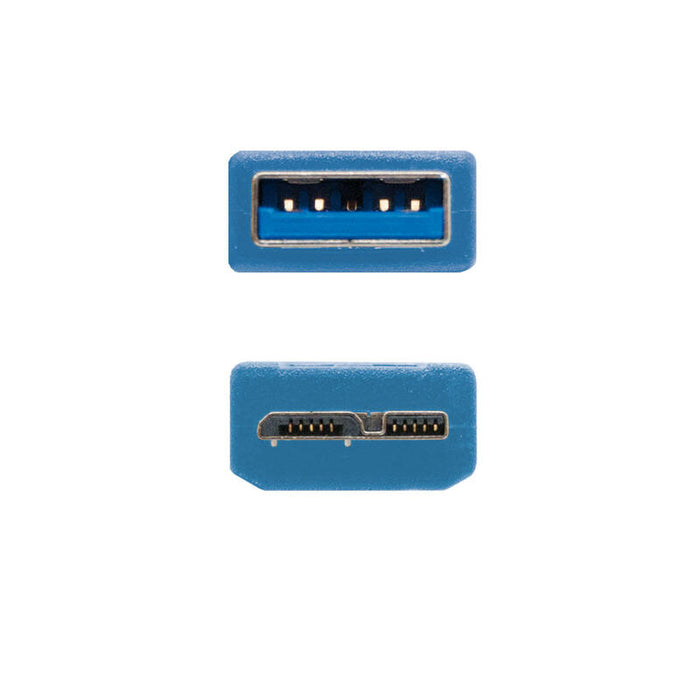 Nanocable Cable Usb-A 3.0 Macho A Micro-Usb 3.0 Macho 1m - Azul