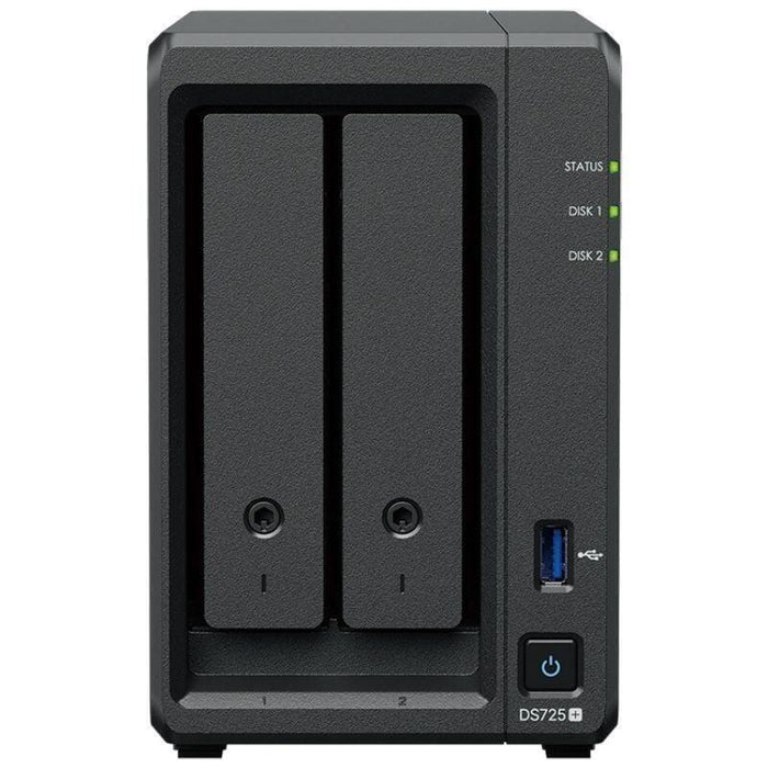 Nas Synology Diskstation Ds725+ 2 Bahías 3.5'- 2.5' 8gb Ddr4 Formato Torre