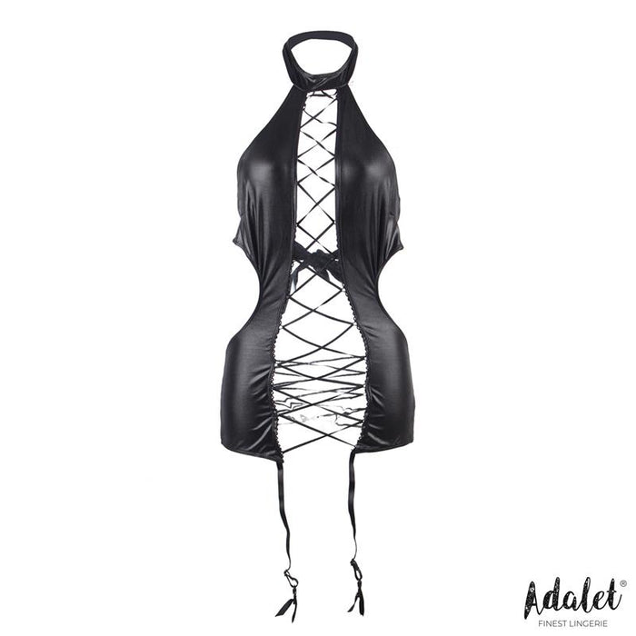 Natt Babydoll Con Liguero Y Tanga Talla (Interno):S/M