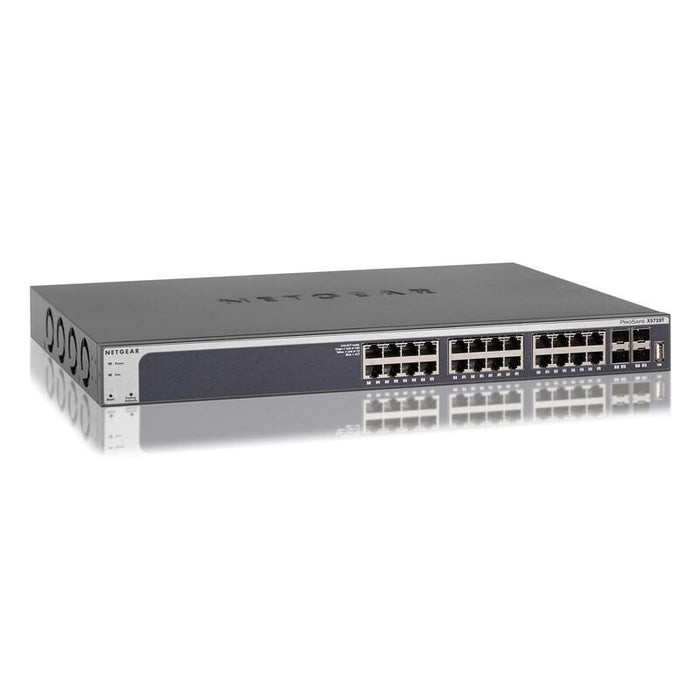 Netgear Xs728tconmutadorl3 Liteinteligente24 X 10gbase-T + 4 X 10 Gigabit Sfp+Sobremesa, Montaje En Rack