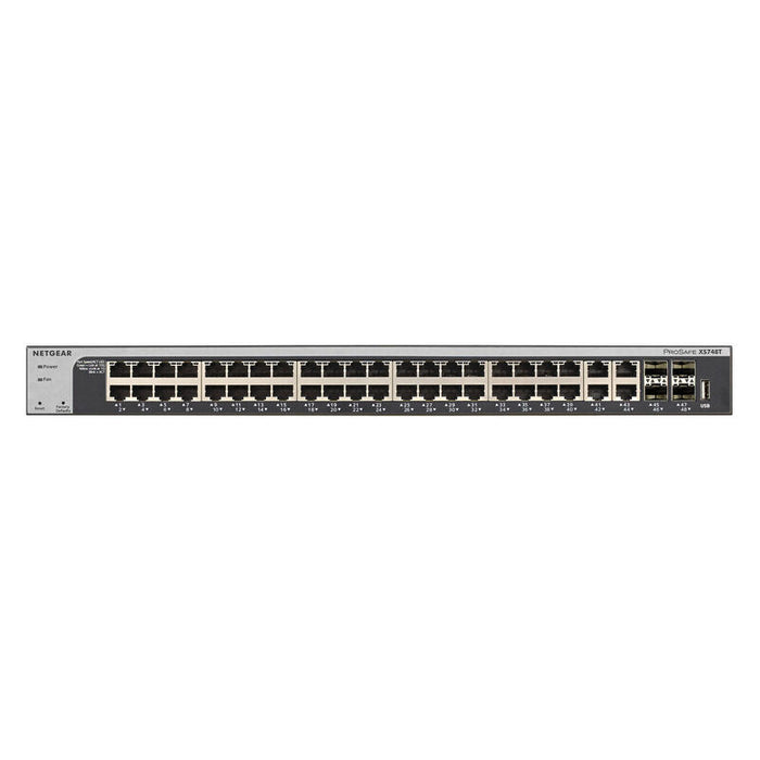 Netgear Xs748t-100nes Switch Gestionado L2+/L3 10g Ethernet (100/1000/10000) Negro
