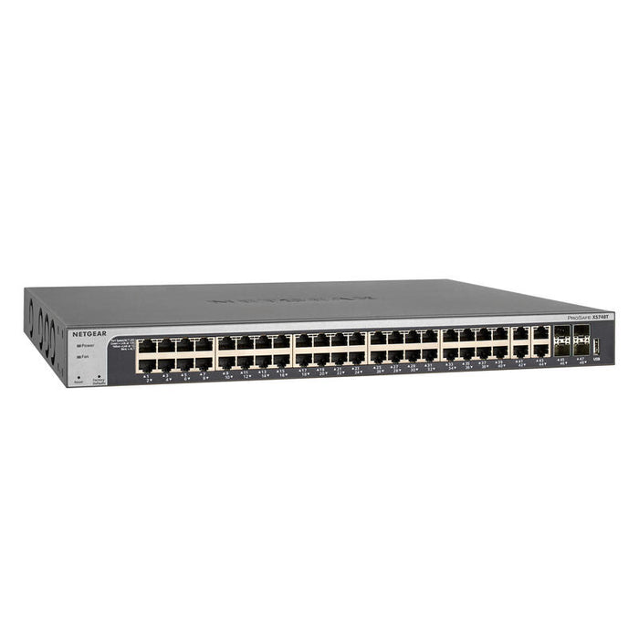 Netgear Xs748t-100nes Switch Gestionado L2+/L3 10g Ethernet (100/1000/10000) Negro