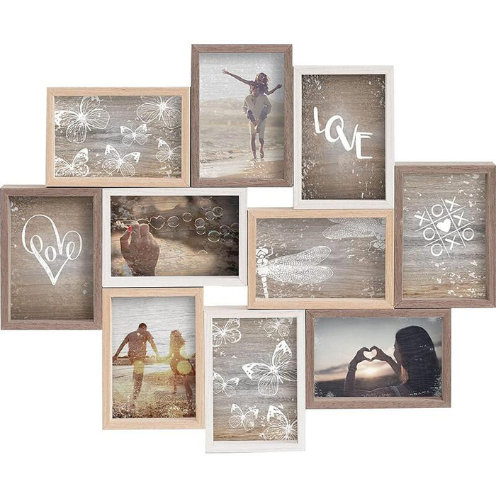 Nielsen Collage Colores Mezclados 10 10x10x15 Galería De Madera 8999345