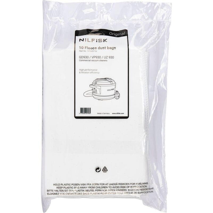 Nilfisk 10x Staubbeutel Für Vp 930 Eco Hepa