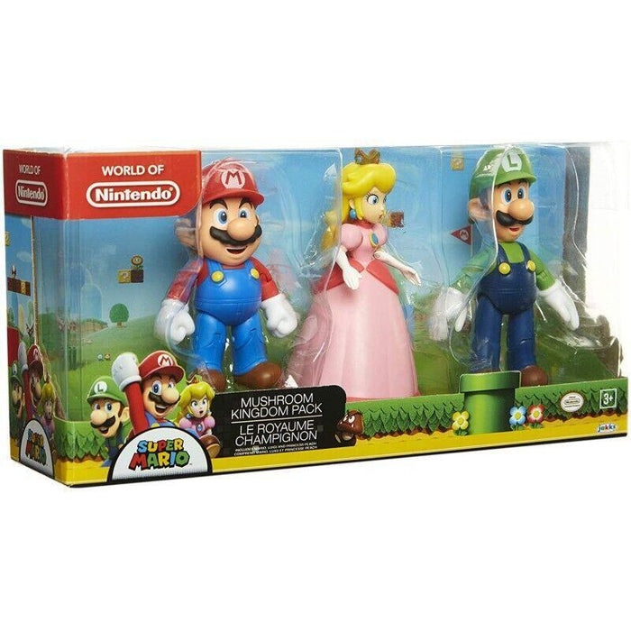 Nintendo - Mushroom Kigndom Pack 3 Figuras 10 Cm