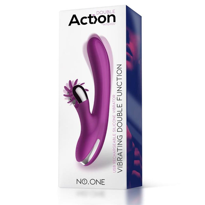 No. One Vibrador Con Rueda Estimuladora Usb Silicona