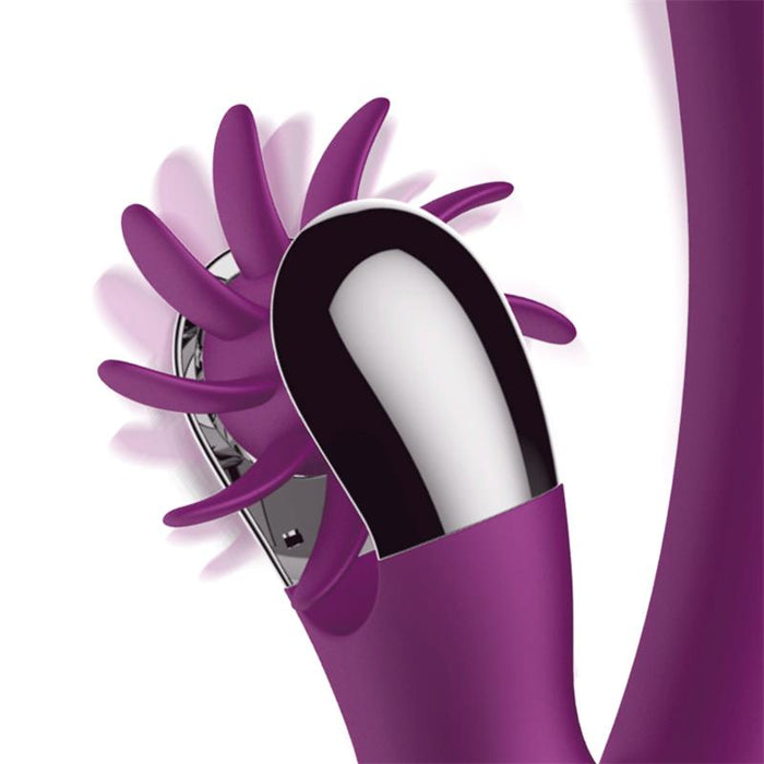 No. One Vibrador Con Rueda Estimuladora Usb Silicona