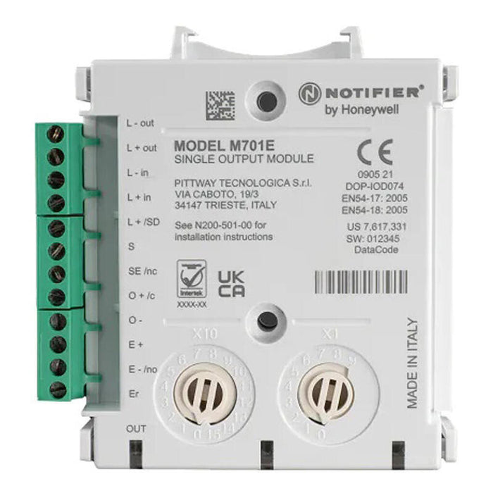 Notifier M701e Módulo De Control Direccionable De 1 Salida Supervisada Con Rfl O En Forma Relé