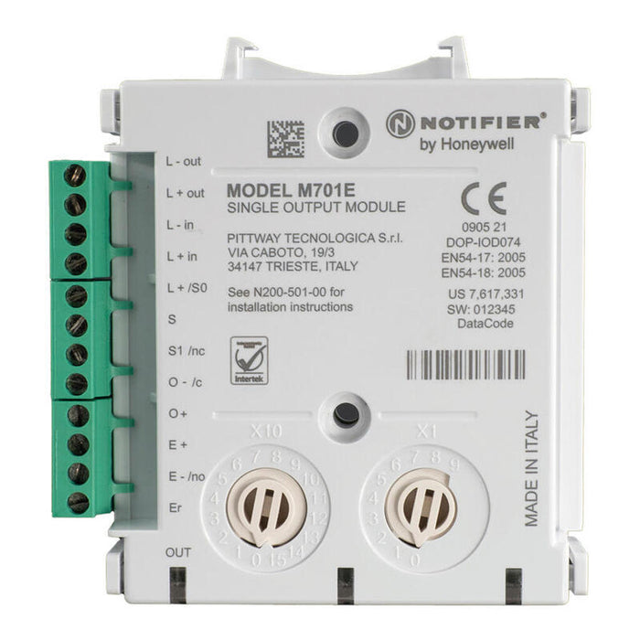 Notifier M710e-Cz Módulo Monitor Con 1 Circuito De Entrada Supervisada Para Detectores Convencionales