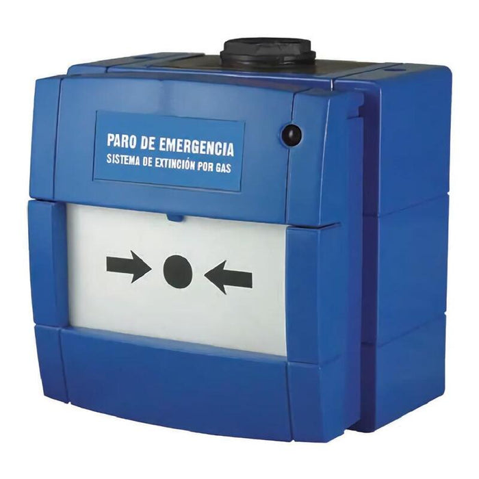 Notifier W3a-B000sg-K013-66 Pulsador Kac Paro De Extinción En-12094-3 Color Azul Ip65.
