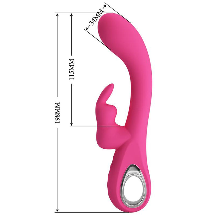 Pretty Love - Novak Vibrador Rabbit 12 Vibraciones Rosa