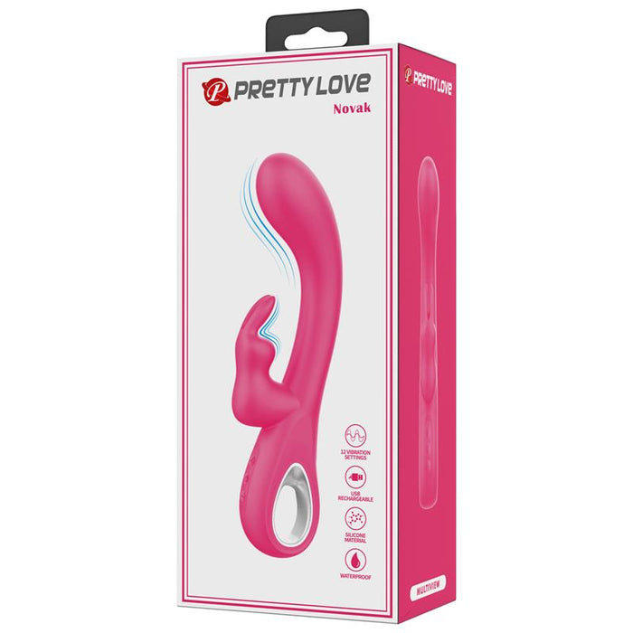 Pretty Love - Novak Vibrador Rabbit 12 Vibraciones Rosa