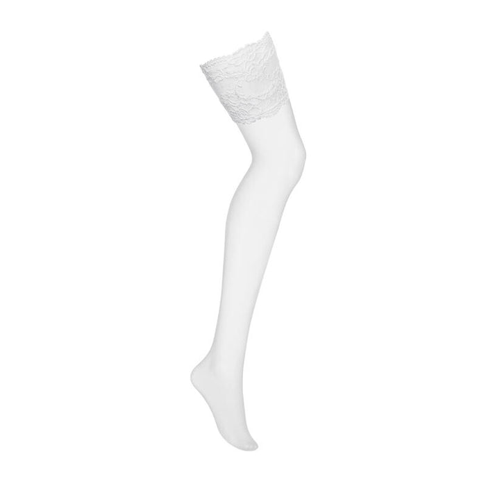 Obsessive 810-Sto-2 S/M Pantyhose/Stockings Transparent,White