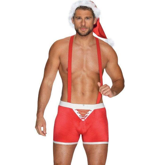Obsessive - Mr Claus Boxer Con Tirantes Y Gorro Xxl/Xxxl