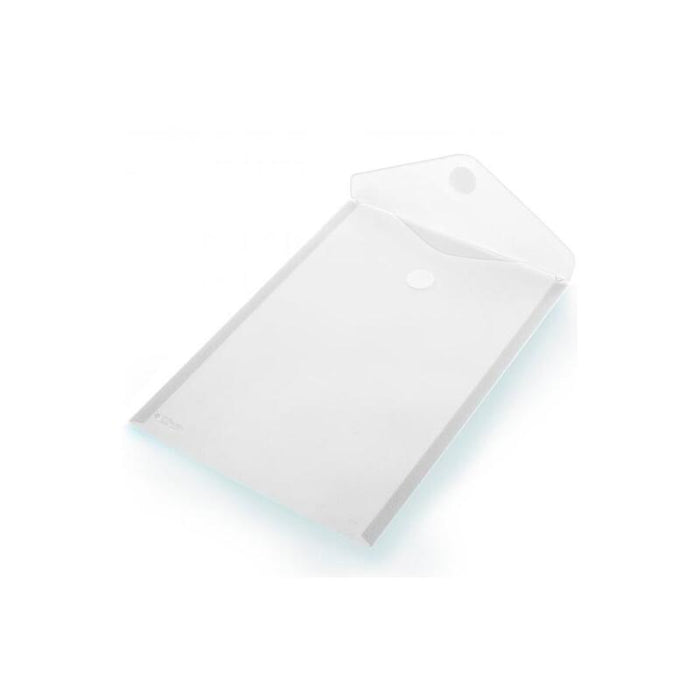 Office Box Carpeta Sobre Cierre C/Velcro Classic A4+ Vertical Plástico Cristal Translúcido