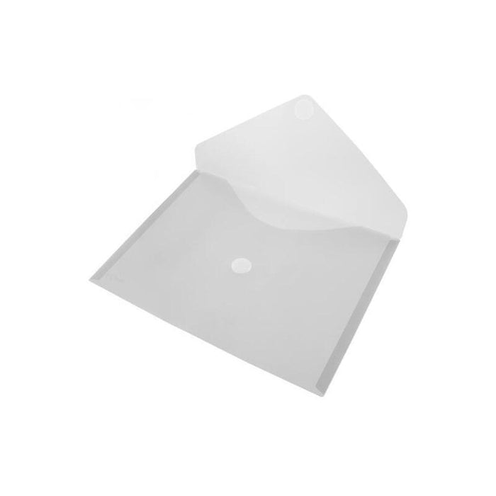 Office Box Carpeta Sobre Cierre C/Velcro Classic A5 Apaisado Plástico Cristal Translúcido