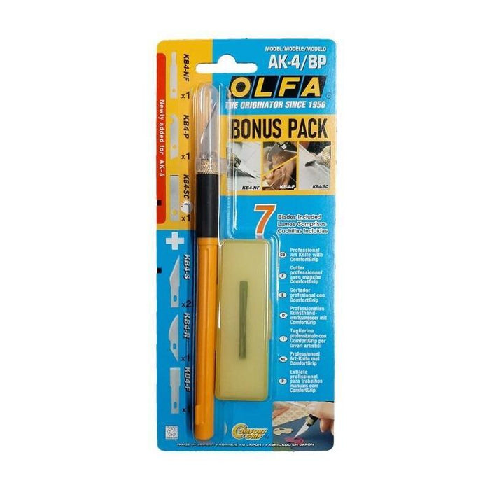 Olfa Cortador Art Knife Pro De Precisión  Ak-4 Con 4 Cuchillas Intercambiables