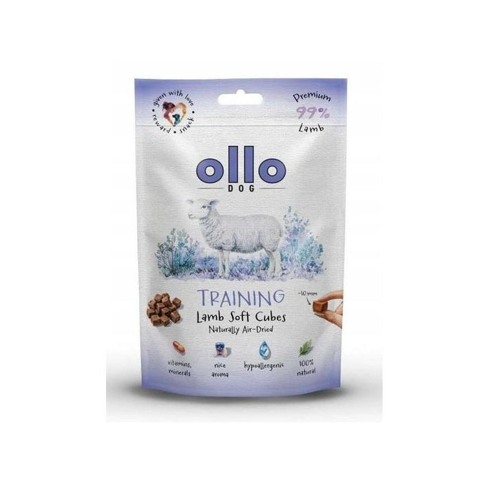 Ollo Air Dried Training Lamb Cubes - Premio Para Perros - 80g