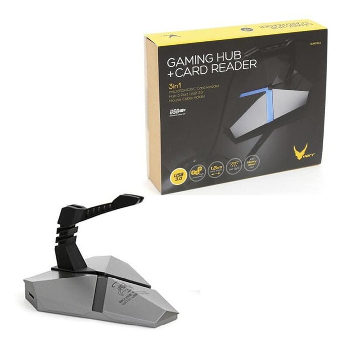 Omega Combo Hub 3 Puertos Gaming Usb 3.0 + Lector Tarjetas Microsd