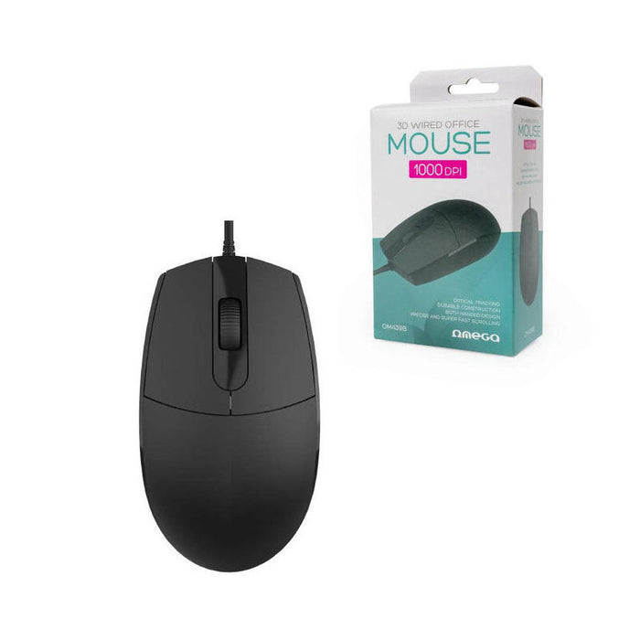 Omega Raton Optico 3d Usb 1000dpi Om439 Negro