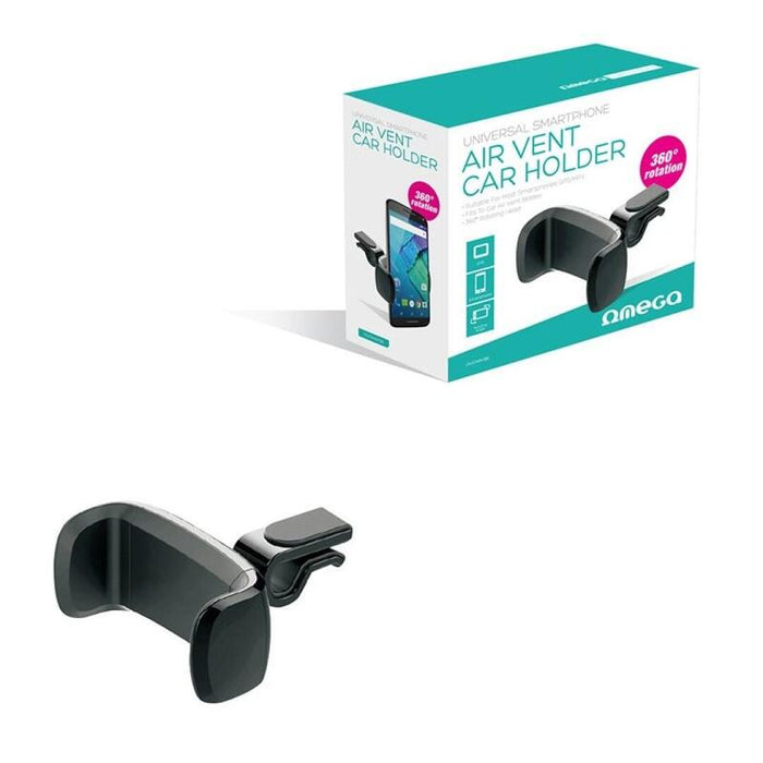 Omega Soporte Universal Smartphone Rejilla De Coche Strawberry Negro